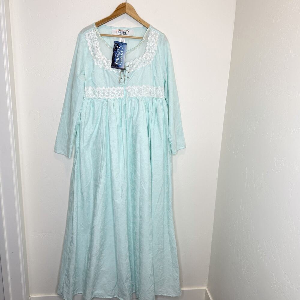 The Princess Bride Buttercup Wedding Dress Medieval Womens XL Blue Floor Length